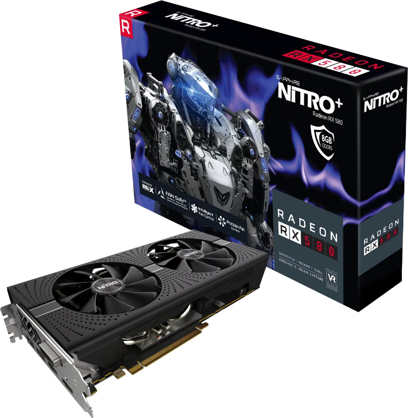 Sapphire RX 580 Nitro 11265 01 20G 256 Bit GDDR5 8 GB Ekran Kartı