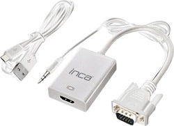 Inca  IVTH-02 Vga to Hdmı Çevirici + USB Adaptörü + Ses Kablosu