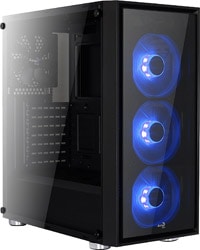 Aerocool  Quartz Blue AE-QRTZ-BL Led Fanlı ATX Oyuncu Kasası