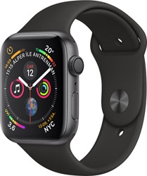 Apple  Watch Series 4 GPS 44mm Uzay Grisi Alüminyum Kasa ve Siyah Spor Kordon Akıllı Saat