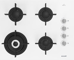 Arçelik  OCD T 651 DWB Wok Gözlü Beyaz Cam Ankastre Ocak