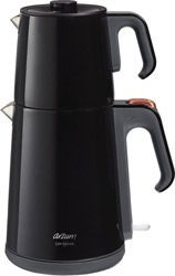 Arzum  AR3080-S Çay Sefası Siyah 1650 W Çelik Çay Makinesi
