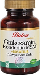 Balen  Glukozamin Kondroitin MSM Boswelia 1200 mg 60 Tablet