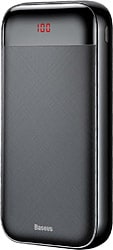 Baseus  Mini CU Dijital Göstergeli 20000 mAh Çift USB Girişli Type-C PD Hızlı Şarj Siyah Powerbank