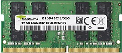Bigboy  32 GB 2666 MHz DDR4 SODIMM CL19 B26D4SC19/32G Bellek