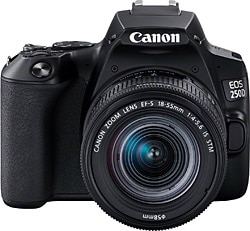 Canon  EOS 250D + 18-55mm Lens Siyah DSLR Fotoğraf Makinesi