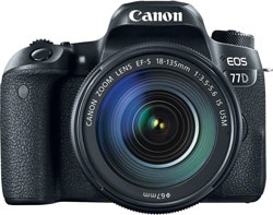 Canon  EOS 77D + 18-135mm Lens DSLR Fotoğraf Makinesi