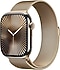 Apple  Watch Series 10 GPS + Cellular 46mm Altın Rengi Titanyum Kasa ve Altın Rengi Milano Loop Kordon Akıllı Saat