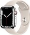 Apple  Watch Series 7 GPS + Cellular 45mm Gümüş Paslanmaz Çelik Kasa ve Spor Kordon Akıllı Saat
