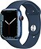 Apple  Watch Series 7 GPS + Cellular 45mm Mavi Alüminyum Kasa ve Spor Kordon Akıllı Saat