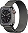Apple  Watch Series 8 GPS + Cellular 41mm Grafit Paslanmaz Çelik Kasa ve Milano Döngüsü Kordon Akıllı Saat