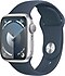 Apple  Watch Series 9 GPS 41mm Gümüş Rengi Alüminyum Kasa ve Fırtına Mavisi Spor Kordon Akıllı Saat