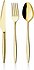 Aryıldız  Elegant S Gold 89 Parça 12 Kişilik Çatal Kaşık Bıçak Takımı