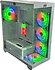 Aztech  AZT201 W RGB 5 Fanlı Beyaz ATX Oyuncu Kasası