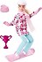 Barbie  Snowboard Sporcusu Bebek HCN32