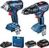 Bosch  GDS 18V-400 + GSB 18V-50 Çift Akülü Elektrikli El Aletleri Seti
