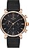 Hislon  Masterwork MS105T-04SR Hasır Kordon Siyah-Rose Gold Erkek Kol Saati