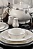 Kütahya Porselen  Bone Olympos Platin 83 Parça 12 Kişilik Yemek Takımı