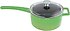Lava  Glaze Yuvarlak Yeşil Cam Kapaklı 16 cm Döküm Sos Tenceresi