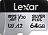 Lexar  Professional Silver Plus LMSSIPL064G Class 10 UHS-I U3 A2 V30 64 GB Micro SD Kart