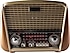 MF Product  Acoustic 0186 Retro Fenerli Bluetooth Nostaljik Radyo Kahverengi