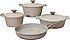 OMS  Triana 3536 7 Parça Krem Granit Döküm Tencere Seti