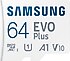 Samsung  Evo Plus MB-MC64SA Class 10 UHS-I U1 A1 V10 64 GB Micro SD Kart