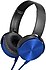 Sunix  SX-51 Mavi Mikrofonlu Kulak Üstü Kulaklık