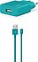 Ttec  SmartCharger 2SCS20LTZ Şarj Aleti ve 2.1A Lightning Kablo Turkuaz