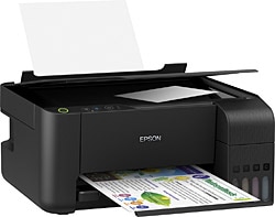 Epson  EcoTank L3110 Tarayıcı + Fotokopi Renkli Çok Fonksiyonlu Tanklı Mürekkep Püskürtmeli Yazıcı