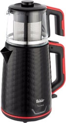 Fakir  Tastea Siyah Kırmızı 1650 W Cam Demlikli Çay Makinesi