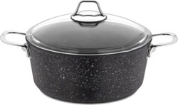 Falez  Black Line 28 cm Derin Granit Tencere