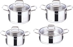 FMS  Yıldız Alman 8 Parça Çelik Tencere Seti