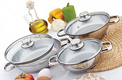 Gülsan  6 Parça Cam Kapaklı Sahan Seti