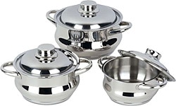 Gülsan  Dide 6 Parça Çelik Tencere Seti