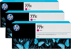 HP  771 B6Y33A Kırmızı 3'lü Kartuş