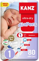 Kanz  1 Numara Yenidoğan 80'li Bebek Bezi