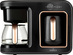 Karaca  Hatır Plus 2 in 1 Black Copper Filtre Kahve Makinesi