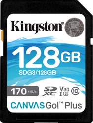 Kingston  Canvas Go Plus SDG3/128GB Class 10 UHS-I U3 V30 128 GB Hafıza Kartı