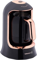 Korkmaz  A860-09 Kahvekolik Deluxe Siyah/Rose Türk Kahve Makinesi