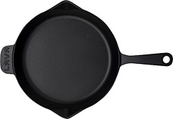 Lava  Yuvarlak Yekpare Saplı 28 cm Demir Döküm Kızartma Tavası