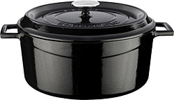 Lava  Trendy Siyah 28 cm Derin Döküm Tencere