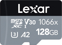 Lexar  Professional 1066x Class 10 UHS-I U3 A2 V30 128 GB Micro SD Kart
