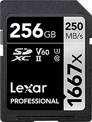 Lexar  Professional 1667x Class 10 UHS-II U3 V60 256 GB Hafıza Kartı