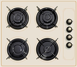 Luxell  LX-40 TAHDF Rustik Krem Cam Ankastre Ocak