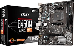 MSI  B450M-A Pro Max AMD AM4 DDR4 Micro ATX Anakart