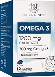 NaturalNest  NaturelNest Omega 3 1200 mg 60 Kapsül