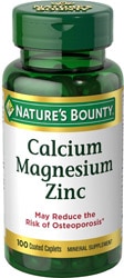 Nature's Bounty  Calcium Magnesium Zinc 100 Tablet