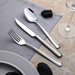 Nehir  Katre Sade 36 Parça 6 Kişilik Çatal Kaşık Bıçak Takımı