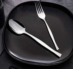 Nehir  Zarif Sade 30 Parça 6 Kişilik Çatal Kaşık Takımı